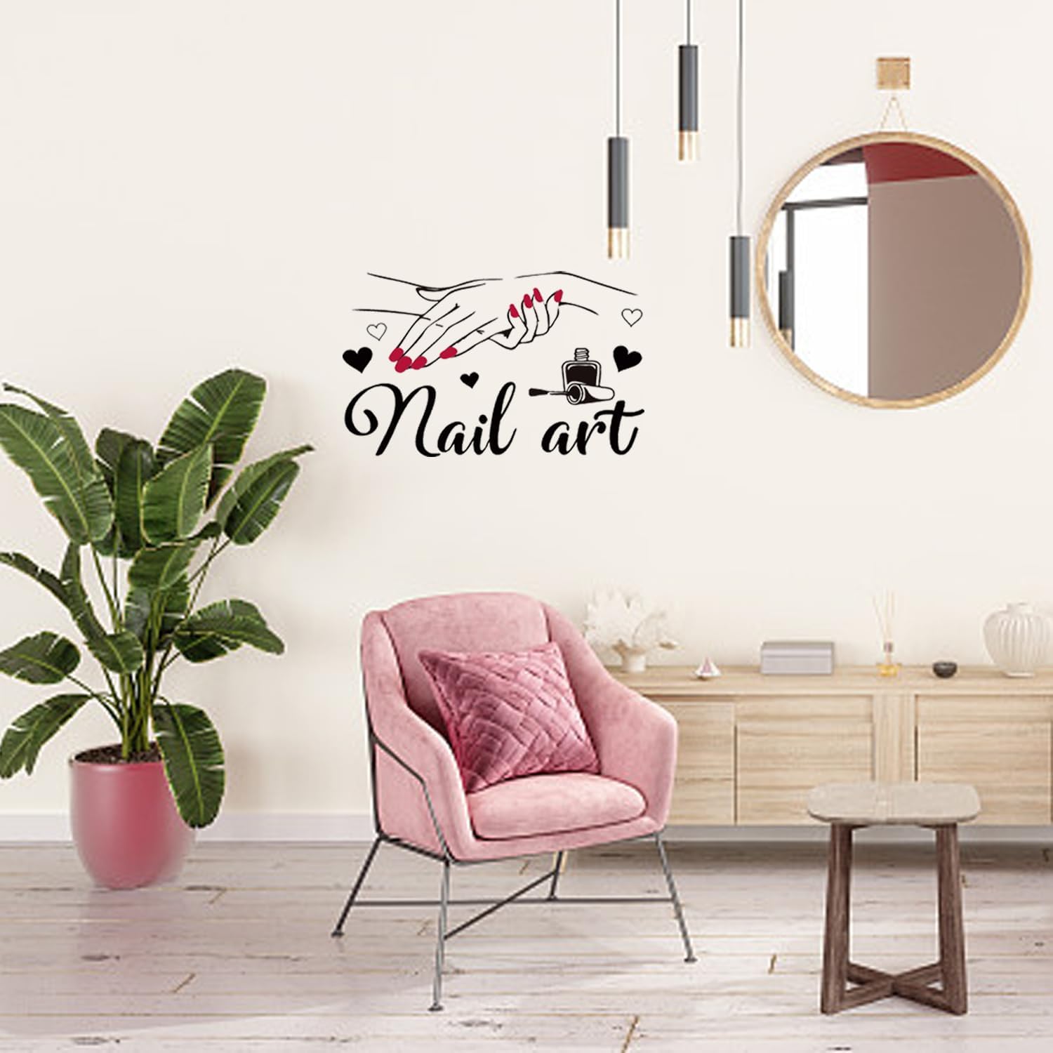 Stickers muraux artistiques pour femme : transformez votre salon de beauté en un espace inspirant avec des papillons amovibles – Image 5