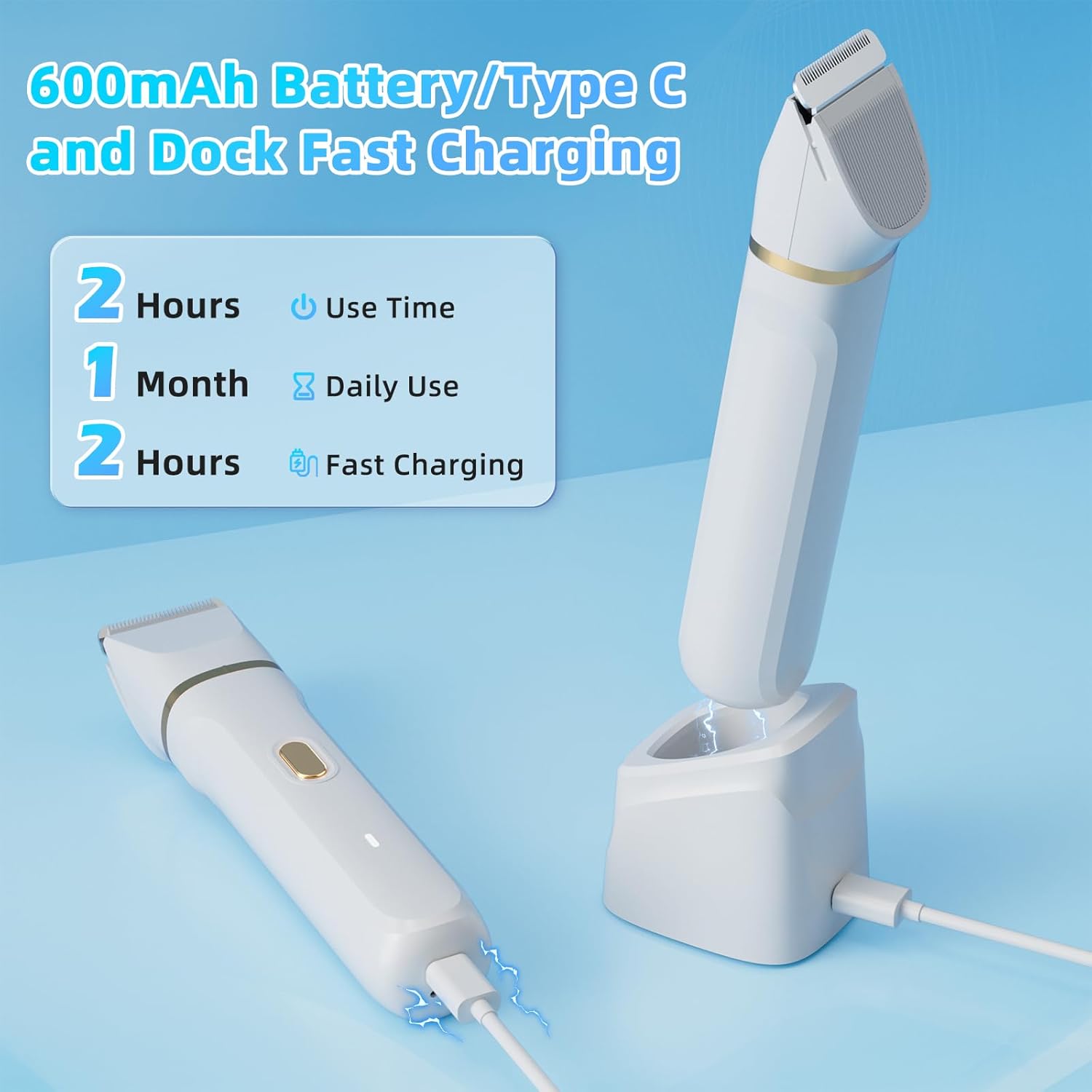 Rasoir électrique femme : épilateur 5-en-1 sec et humide pour un rasage impeccable de tous les poils du corps – Image 6