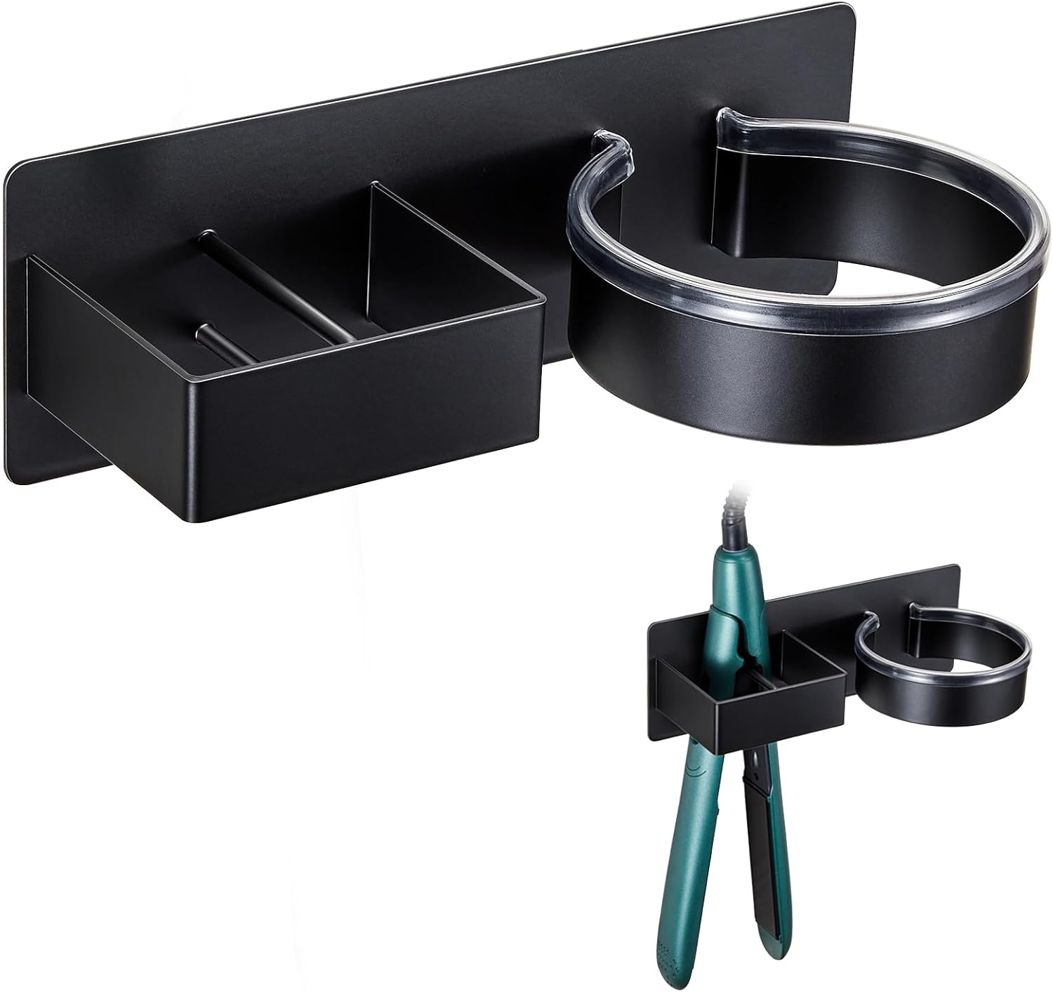 Support mural pour sèche-cheveux et lisseur : un rangement élégant et pratique pour votre salle de bain