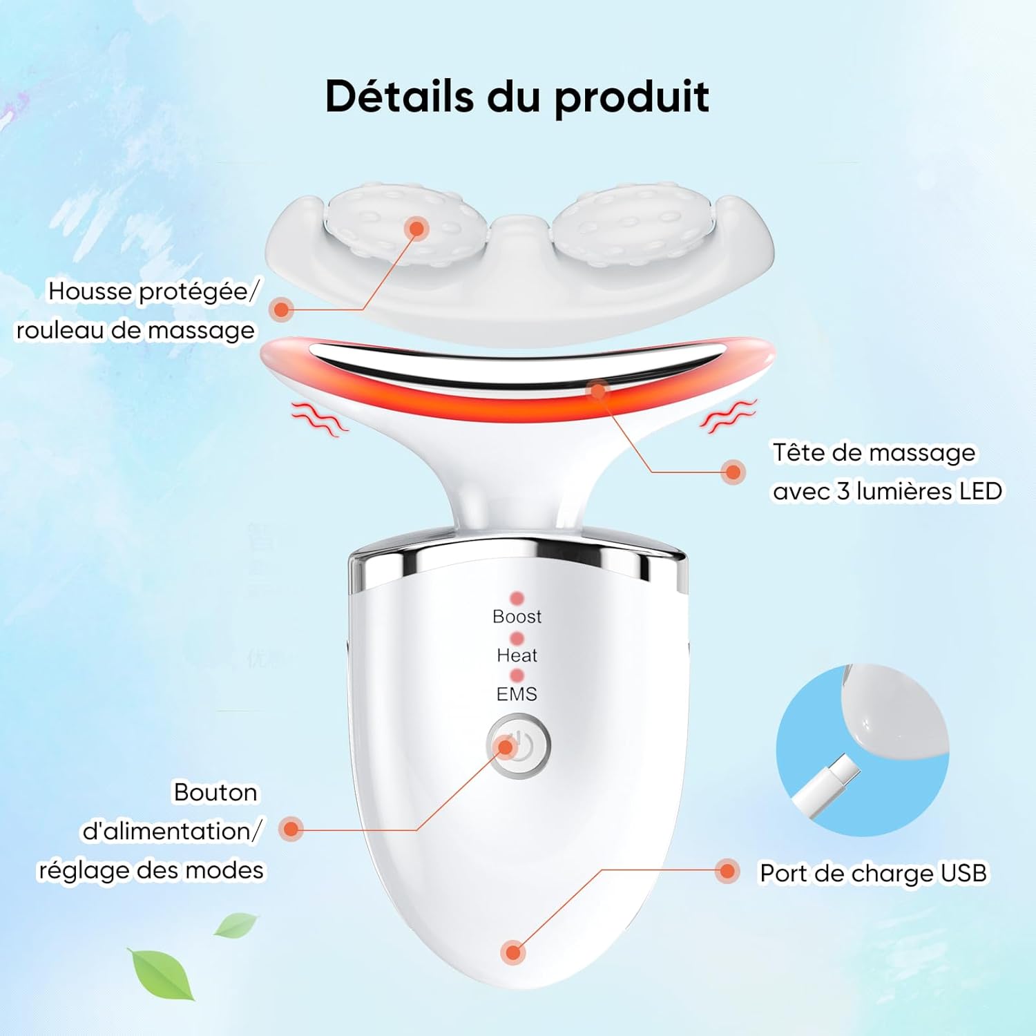 Appareil anti-rides : le masseur électrique facial idéal pour femmes, pour un lifting efficace et un raffermissement du visage – Image 5
