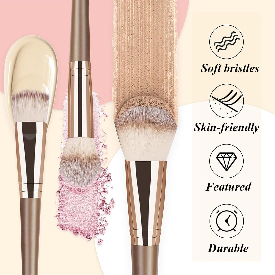 Set de 15 pinceaux de maquillage : l'outil indispensable pour un teint parfait et un maquillage professionnel – Image 2