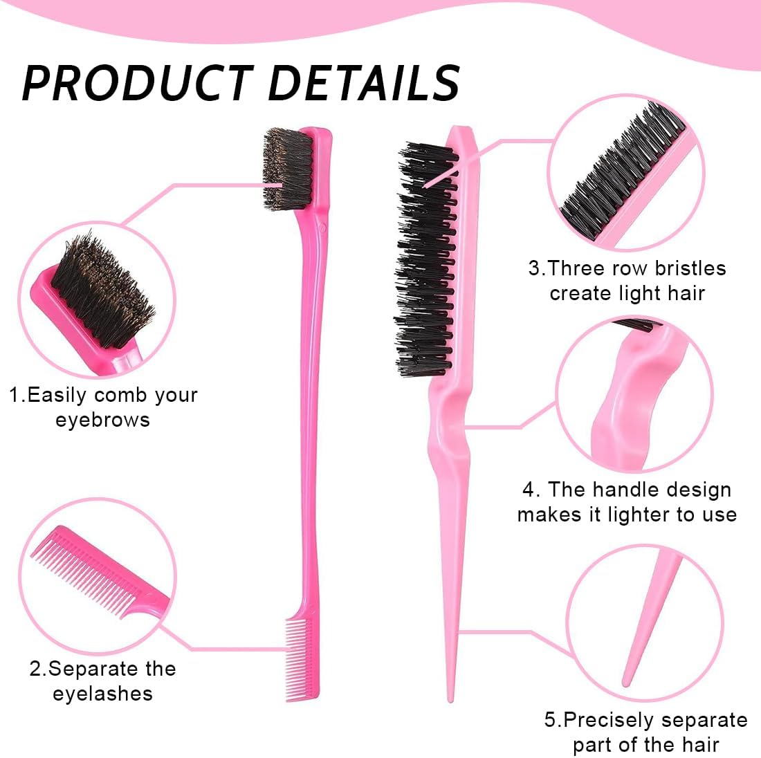 Accessoires de coiffure : lot de 5 outils pratiques pour femmes et filles Transformez vos coiffures avec aisance grâce à ces indispensables pour chignons et tresses – Image 4