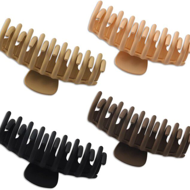 Grandes pinces à cheveux antidérapantes : le lot idéal pour femmes aux cheveux épais