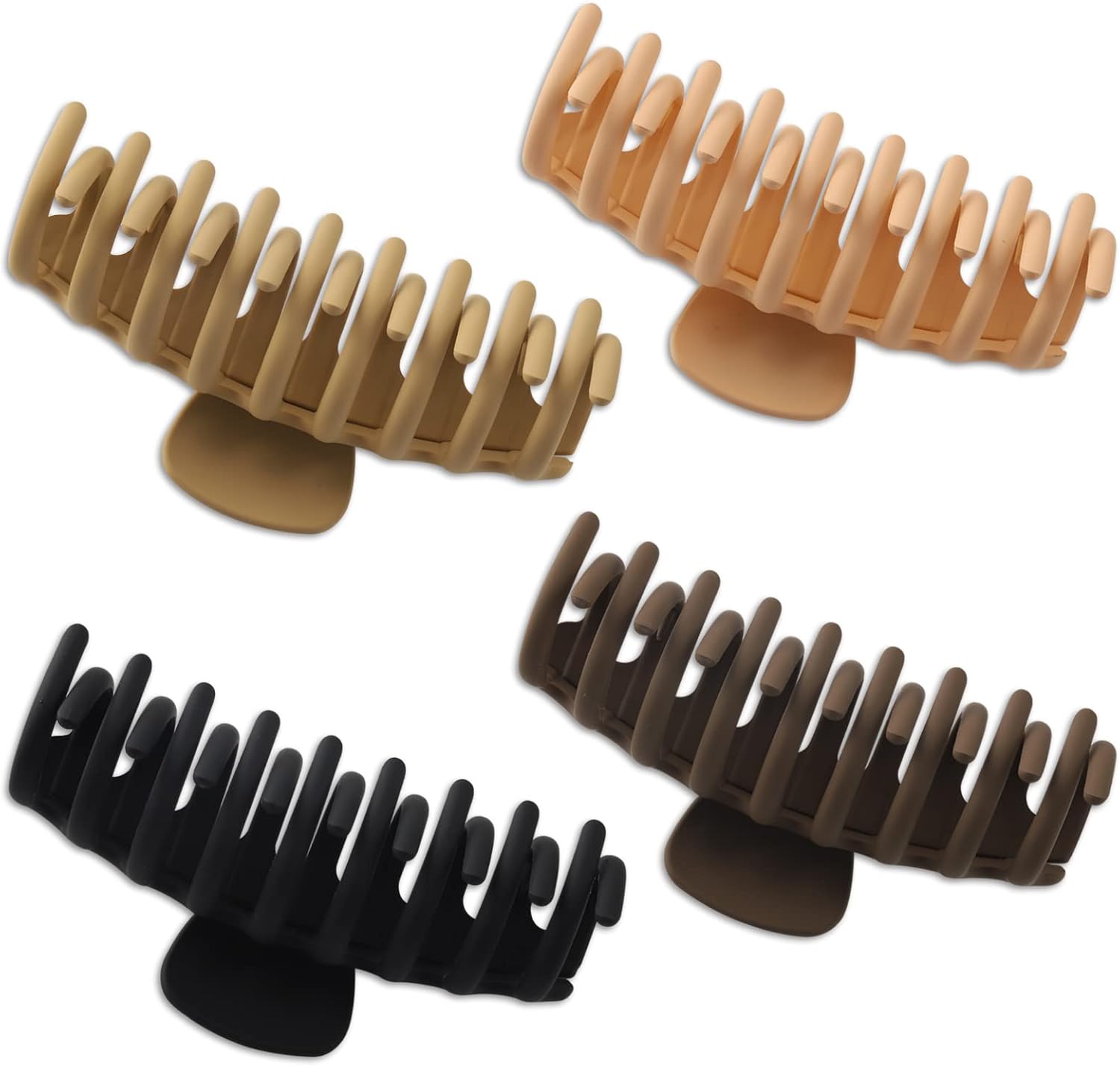 Grandes pinces à cheveux antidérapantes : le lot idéal pour femmes aux cheveux épais