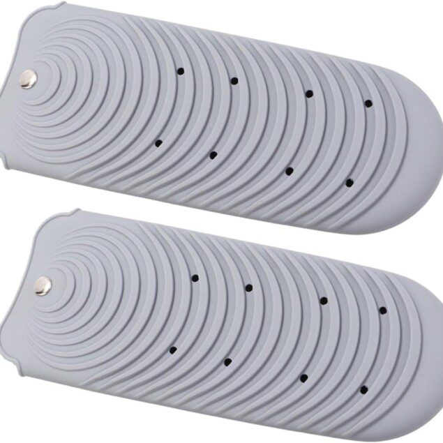 Support en silicone : l'organiseur de voyage idéal pour fers à friser et à lisser   Pratique et élégant, pour les passionnées de coiffure en quête de rangement