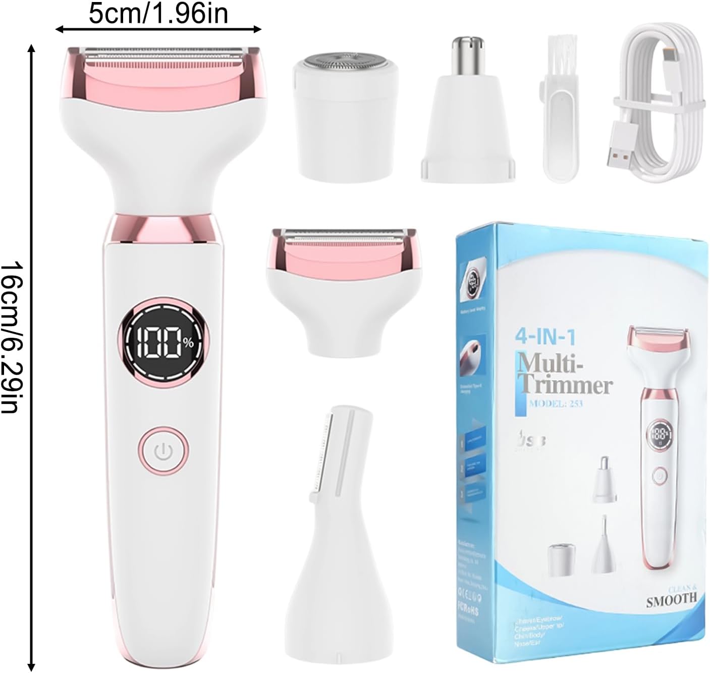 Rasoir Électrique Tondeuse Bikini - Pour Femmes, Précision et Confort – Image 5