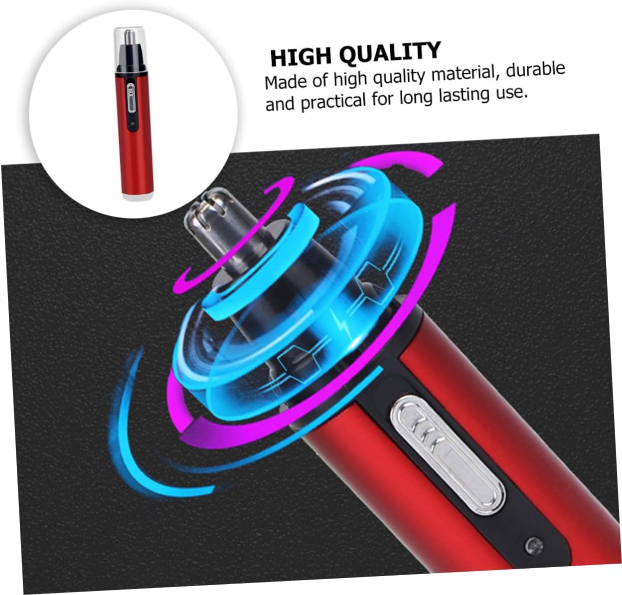 Tondeuse électrique multifonction : entretien rapide et sûr des poils de nez et sourcils pour ceux qui recherchent praticité et efficacité – Image 4