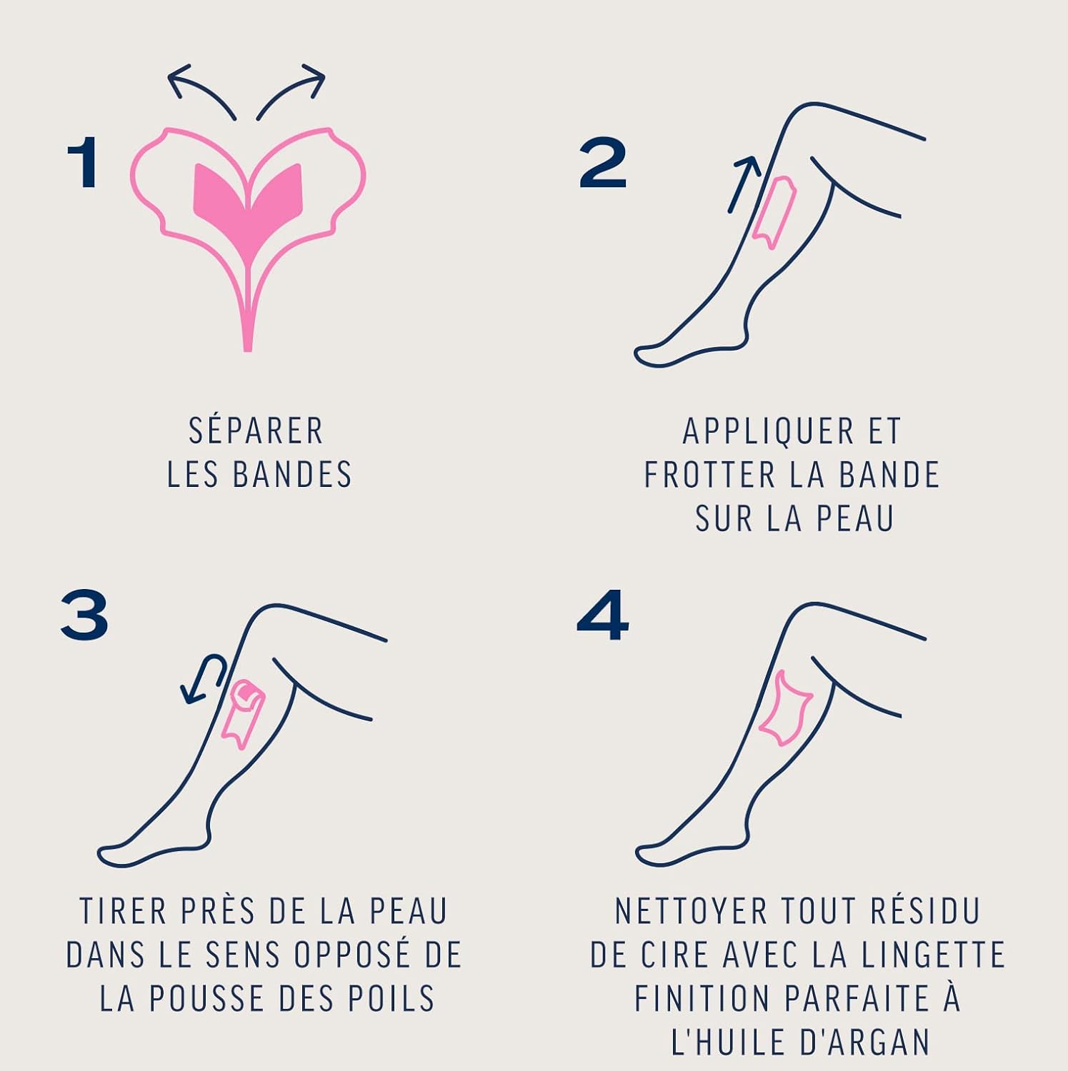 Bandes de cire froide pour une épilation parfaite des corps et jambes : solution longue durée pour peaux normales – Image 5