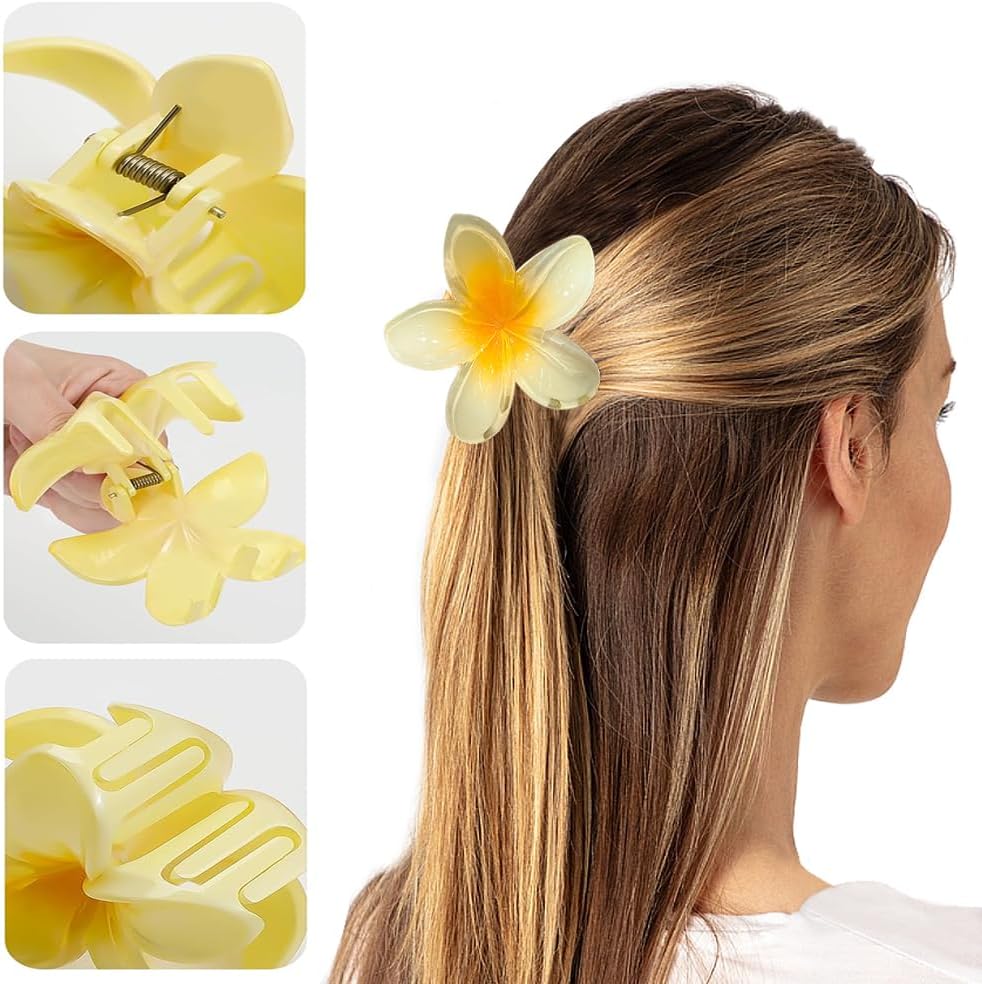 Pinces à cheveux en forme de fleur : le lot de 12 indispensables pour sublimer vos coiffures estivales – Image 3