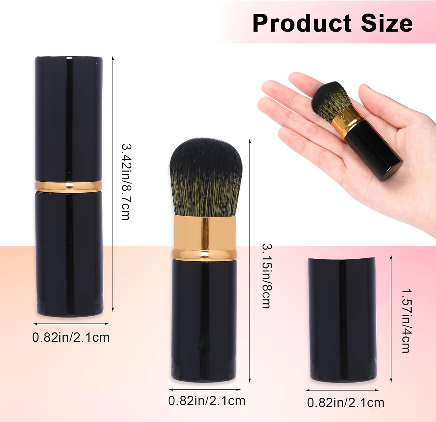 Pinceaux de maquillage rétractables Kabuki : l’accessoire idéal pour un teint parfait en voyage – Image 6
