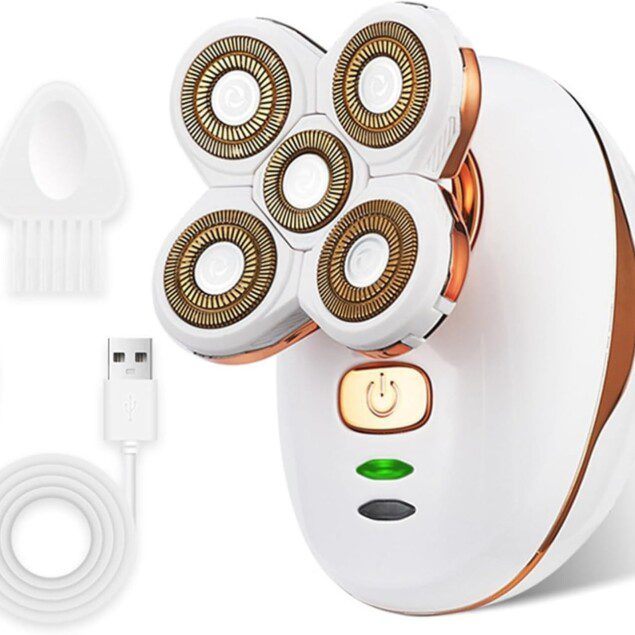 Rasoir Électrique Femme – Tondeuse Rechargeable Étanche   Pour une épilation douce des jambes, visage et maillot  