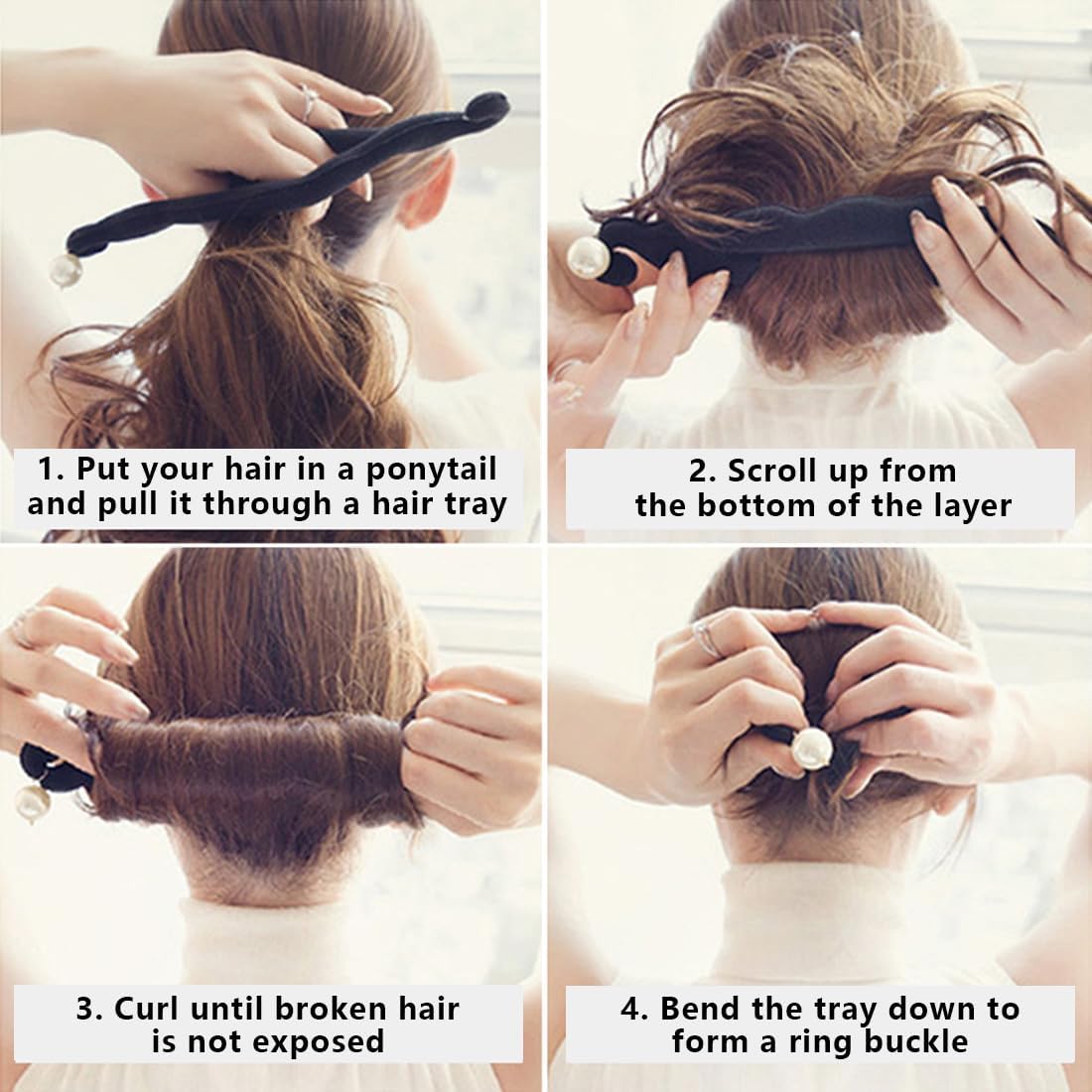Chignon magique : lot de 2 outils de tressage pour femmes, pour une coiffure élégante en un clin d'œil – Image 5