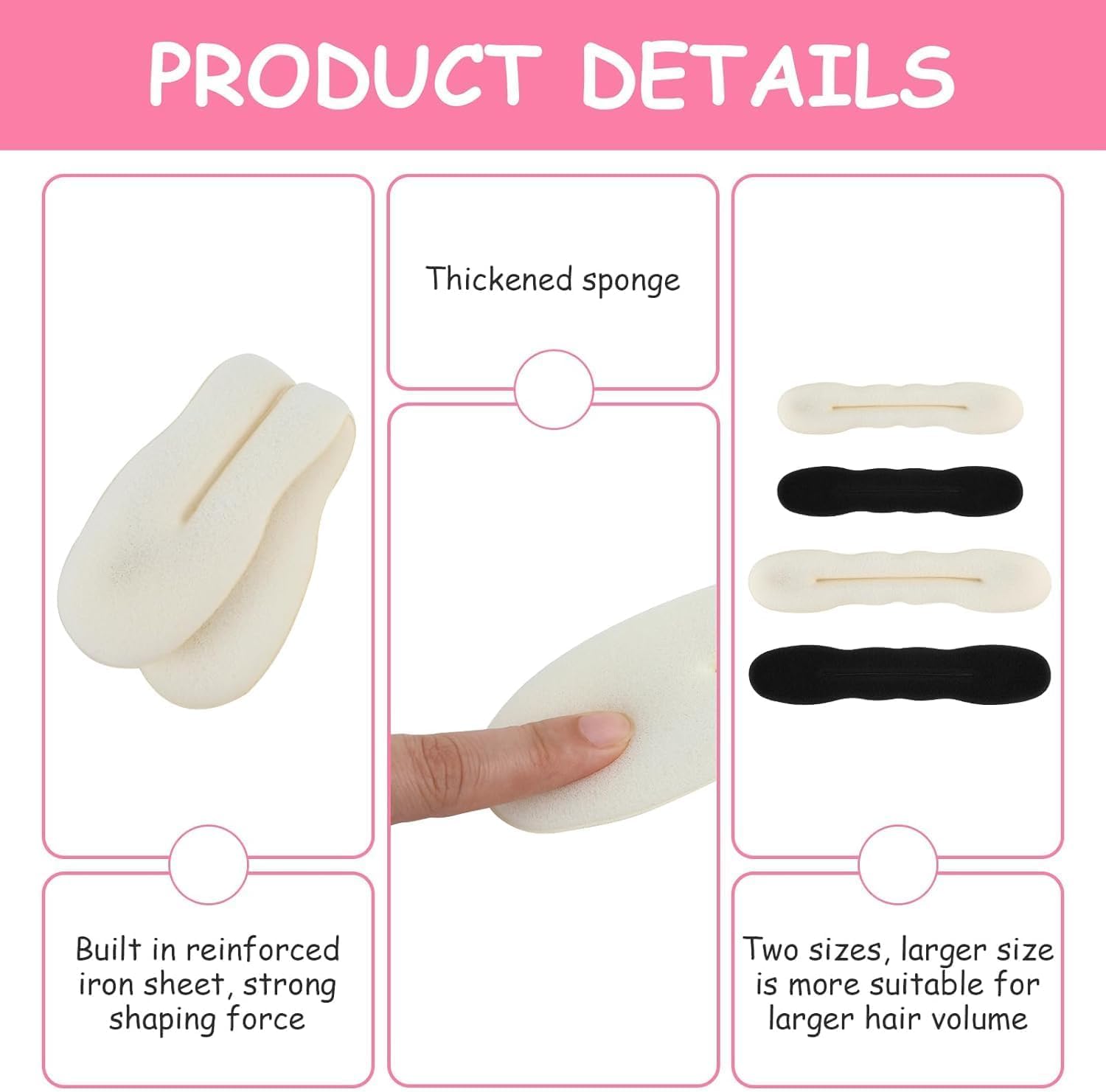 Chignons magiques : ensemble de 4 accessoires pour coiffure élégante et facile pour tous les types de cheveux – Image 4