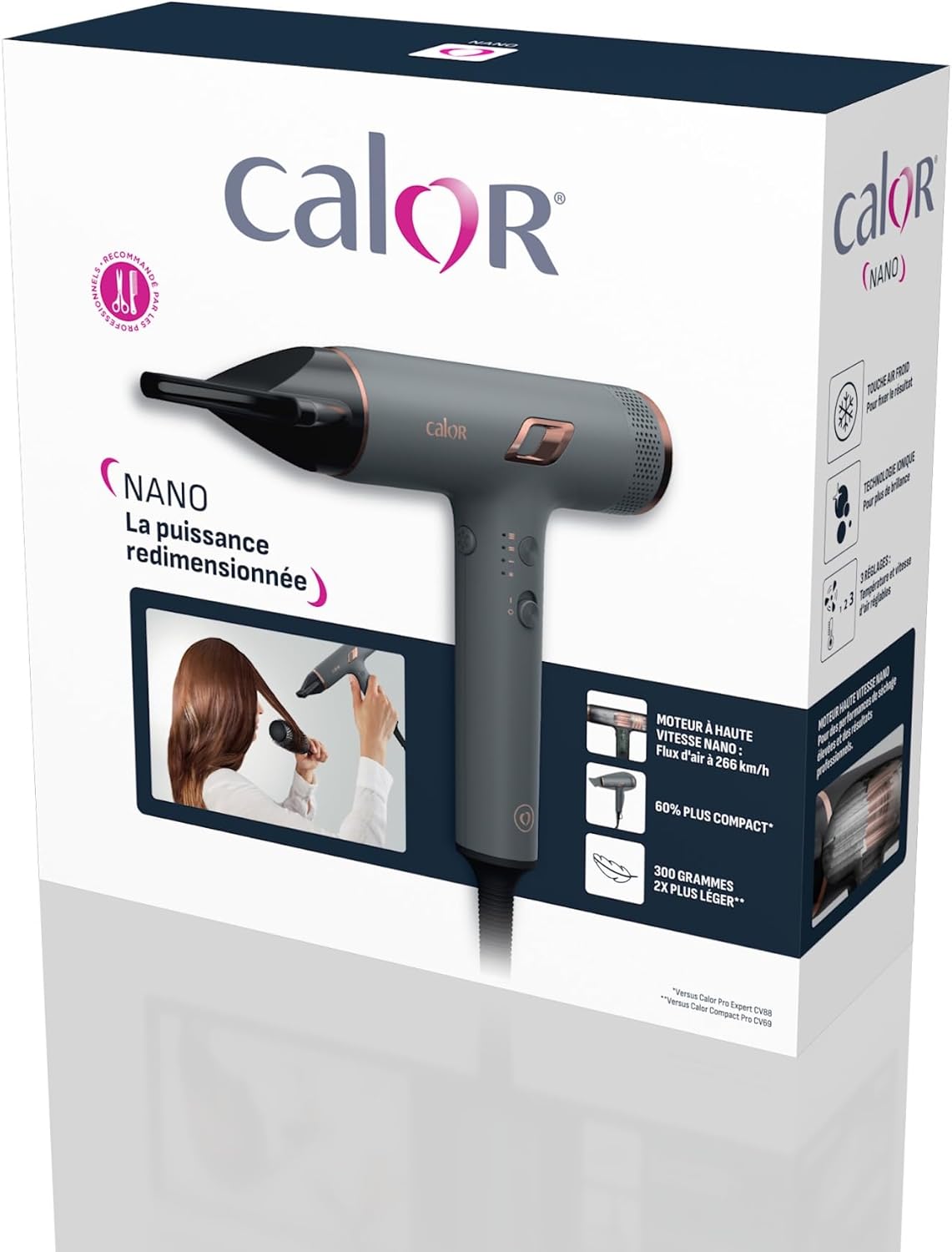 Sèche-cheveux ultra-compact pour un séchage rapide : profitez d'un moteur digital haute vitesse et d'un flux d'air de 266 km/h – Image 10