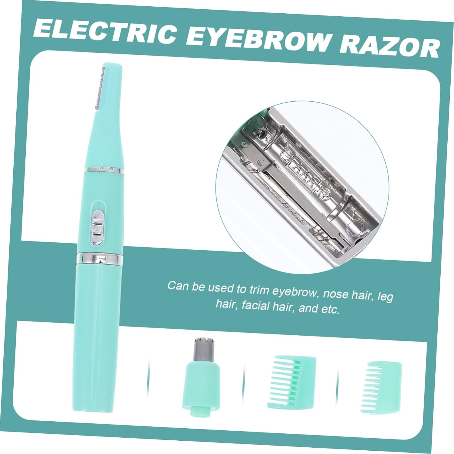 Tondeuse électrique multifonction pour sourcils et visage : une épilation rapide et sans effort – Image 8