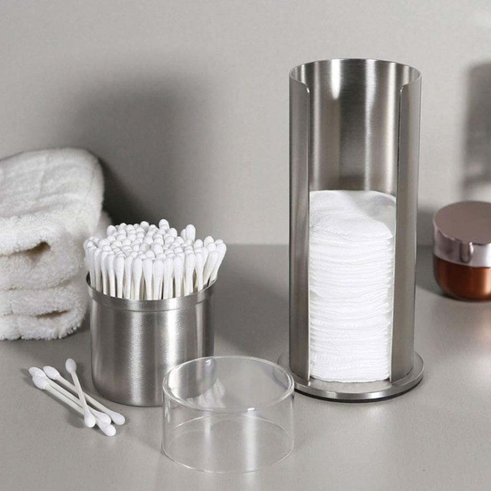 Boîte de rangement pour cotons-tiges : une élégante solution en acier inoxydable pour optimiser l'espace de votre salle de bain – Image 2