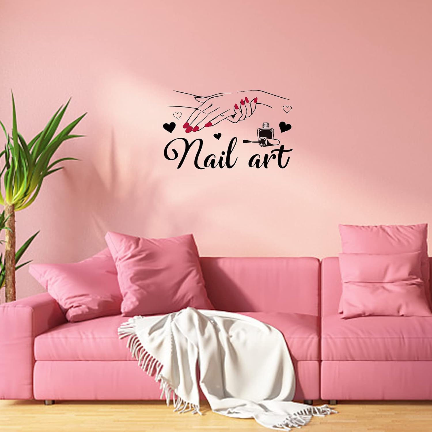 Stickers muraux artistiques pour femme : transformez votre salon de beauté en un espace inspirant avec des papillons amovibles – Image 2