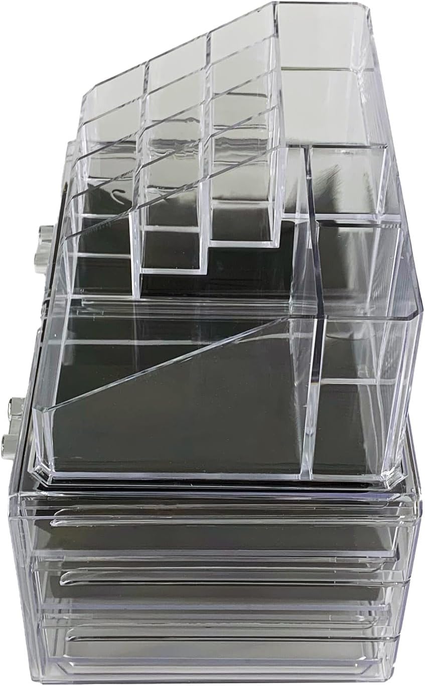 Organisateur de cosmétique transparent : pour un maquillage toujours à portée de main avec 4 tiroirs pratiques – Image 7