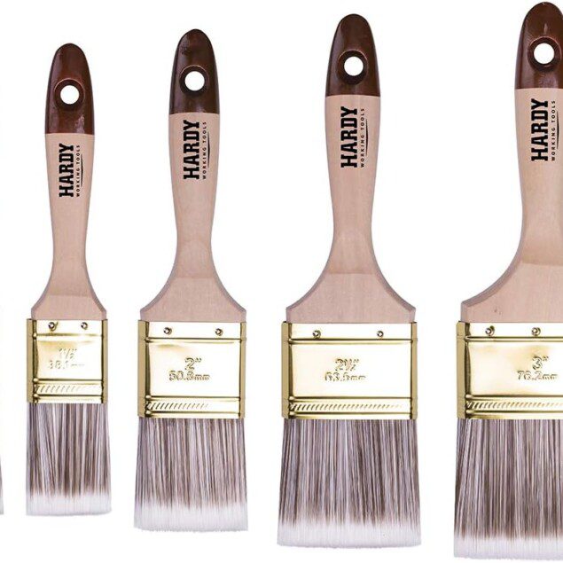 Pinceaux à peinture plats : set de 5 pièces pour artistes exigeants Des outils de qualité pour des finitions impeccables et des créations inspirantes