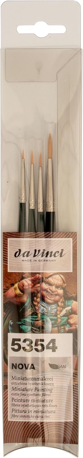 Set de pinceaux synthétiques Da Vinci Nova : l'outil idéal pour les artistes de la peinture miniature