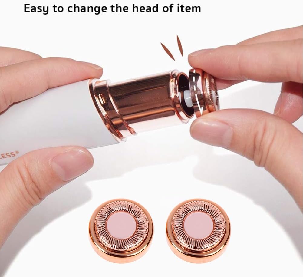 Têtes de remplacement pour épilateur Flawless : kit complet de 4 pièces pour un visage impeccablement lisse – Image 5