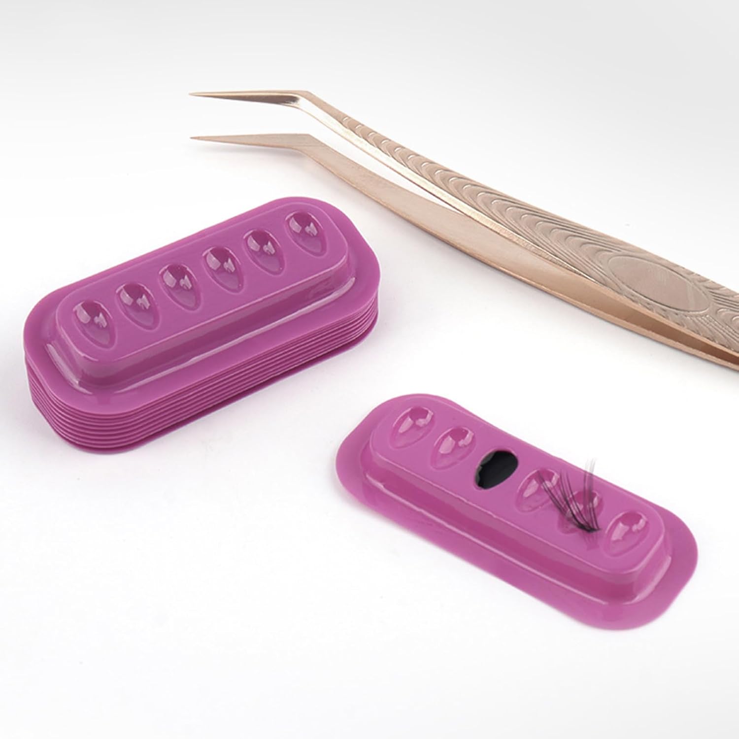 Supports portables en silicone pour colles à cils : le choix parfait pour professionnels et techniciens de cils – Image 2