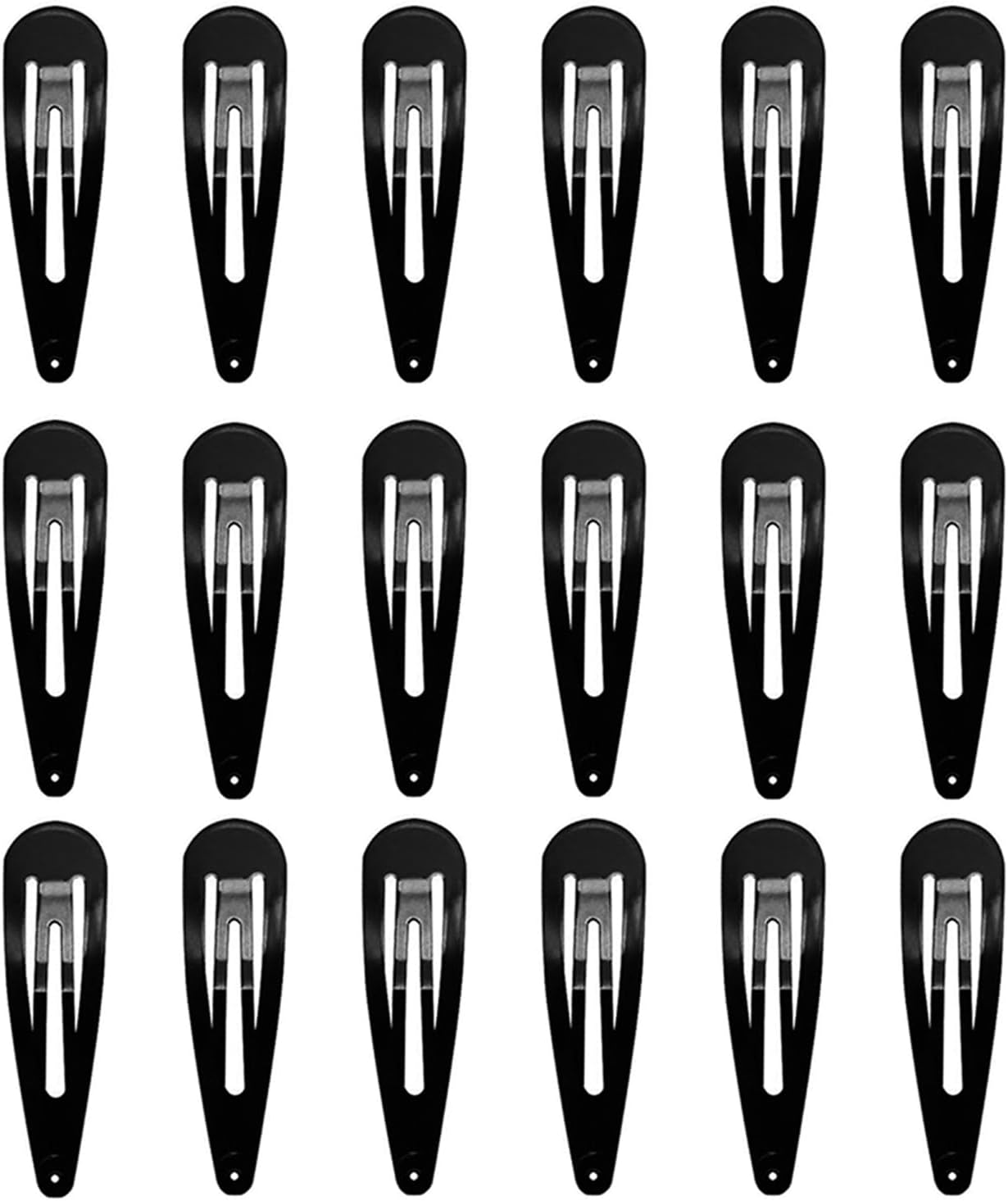 Barrettes noires élégantes : lot de 25 pinces pour cheveux d’enfants, idéales pour tous les types de coiffures
