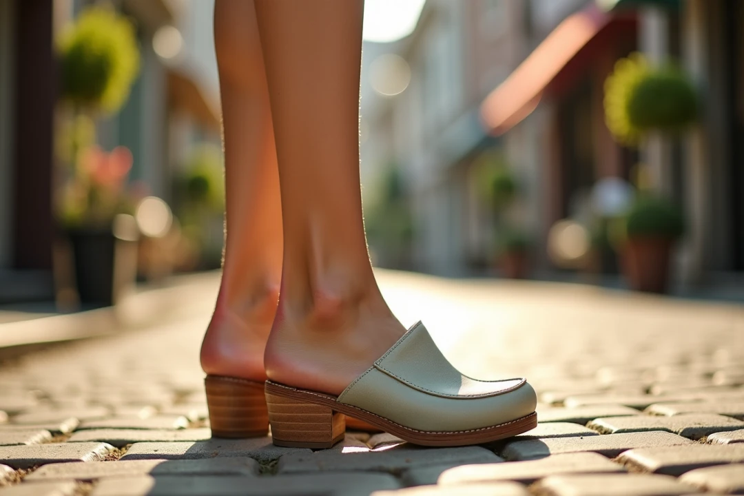 Sabot femme à talon léger : la tendance incontournable de la saison