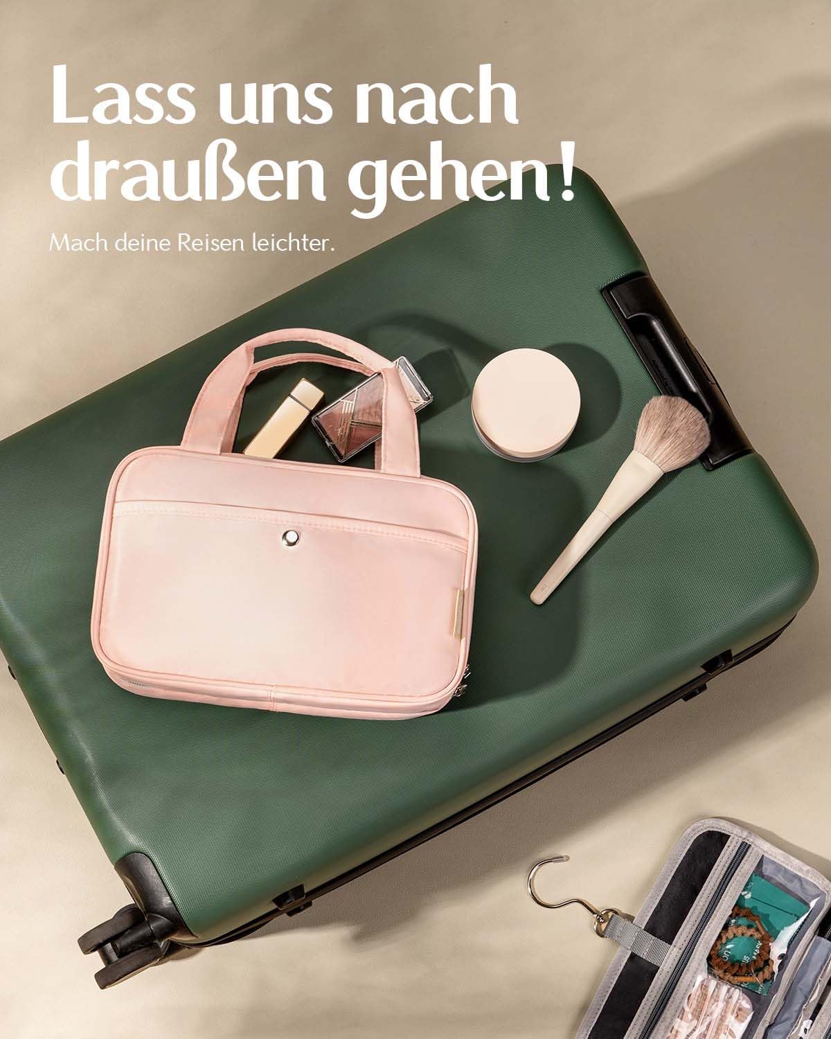 Trousse de toilette à suspendre pour femmes : l'organisateur cosmétique imperméable idéal pour vos voyages – Image 5