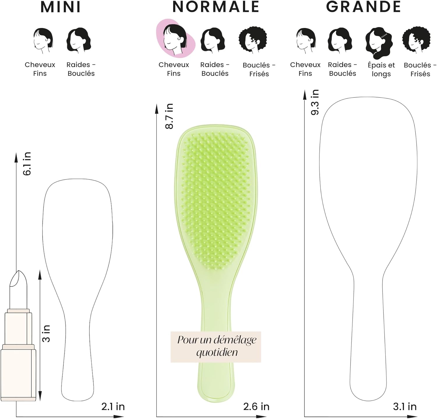 Brosse Démêlante Végétale Douce pour Cheveux Colorés – Image 7