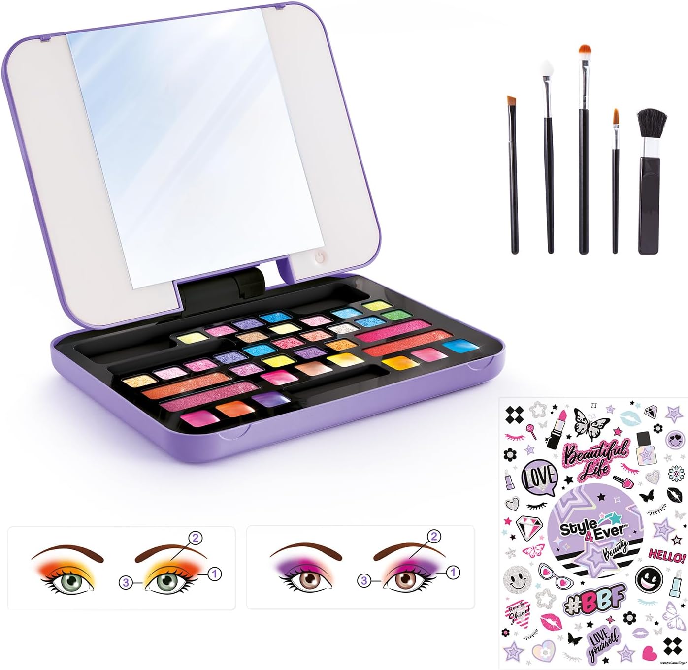 Mallette de maquillage LED : l'outil parfait pour les jeunes artistes créatifs – Image 2