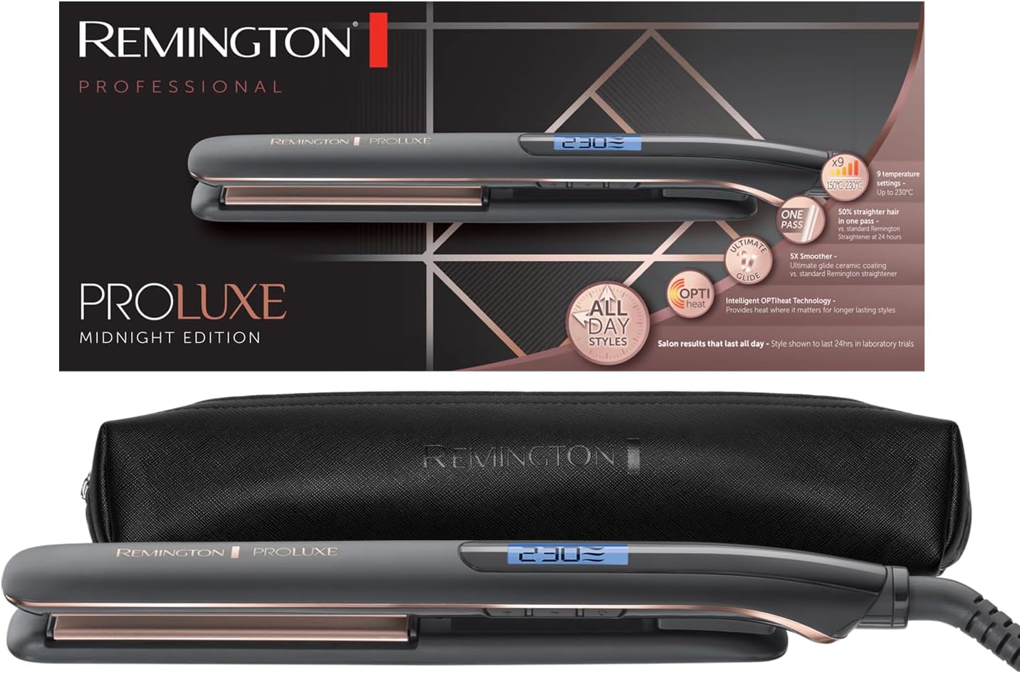 Lisseur cheveux Remington : lissage parfait pour les cheveux fins avec plaques en céramique étroites
Découvrez la technologie OPTIheat pour un coiffage en douceur et rapide