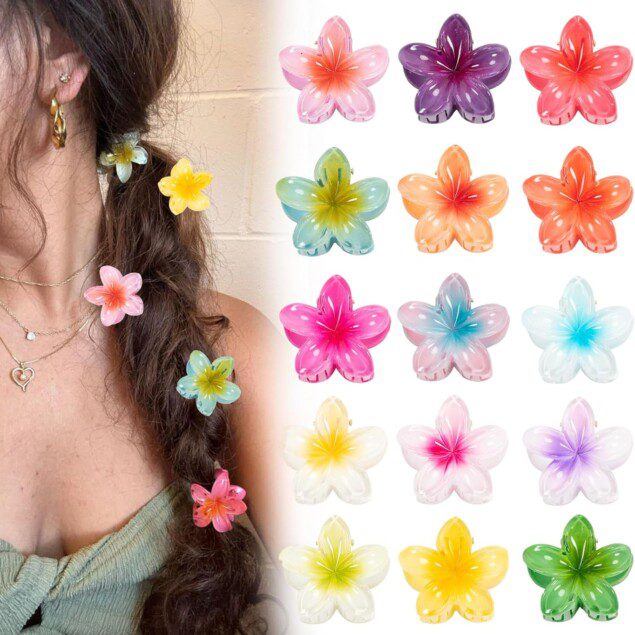 Pinces à cheveux fleurs : le lot de 15 accessoires élégants pour femmes et filles