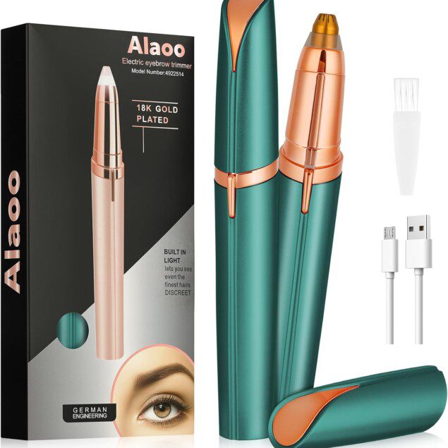 Épilateur électrique pour femmes : éliminez efficacement le duvet du visage avec lumière LED intégrée