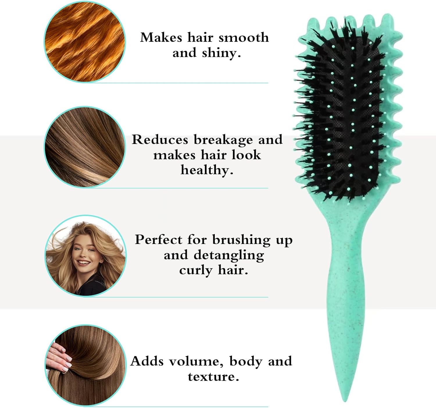 Brosse à cheveux bouclés : le choix idéal pour hommes et femmes pour démêler, façonner et définir vos boucles avec élégance – Image 4