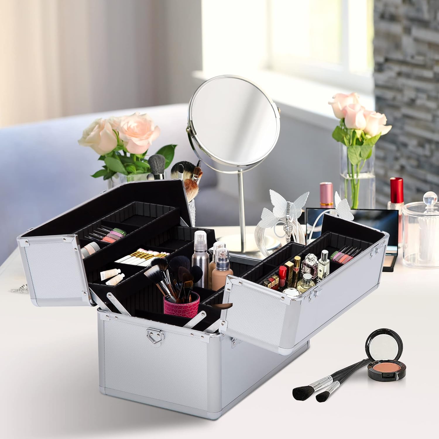 Valise de maquillage professionnelle : la mallette idéale pour les beautystas en quête d'élégance et d'organisation – Image 2