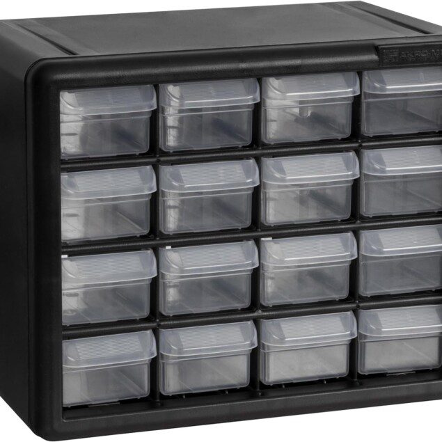 Armoire de rangement à tiroirs en plastique : la solution idéale pour l'organisation de garage et le rangement des Lego Optimisez votre espace avec 16 tiroirs pratiques pour enseignants, maquilleurs et bricoleurs