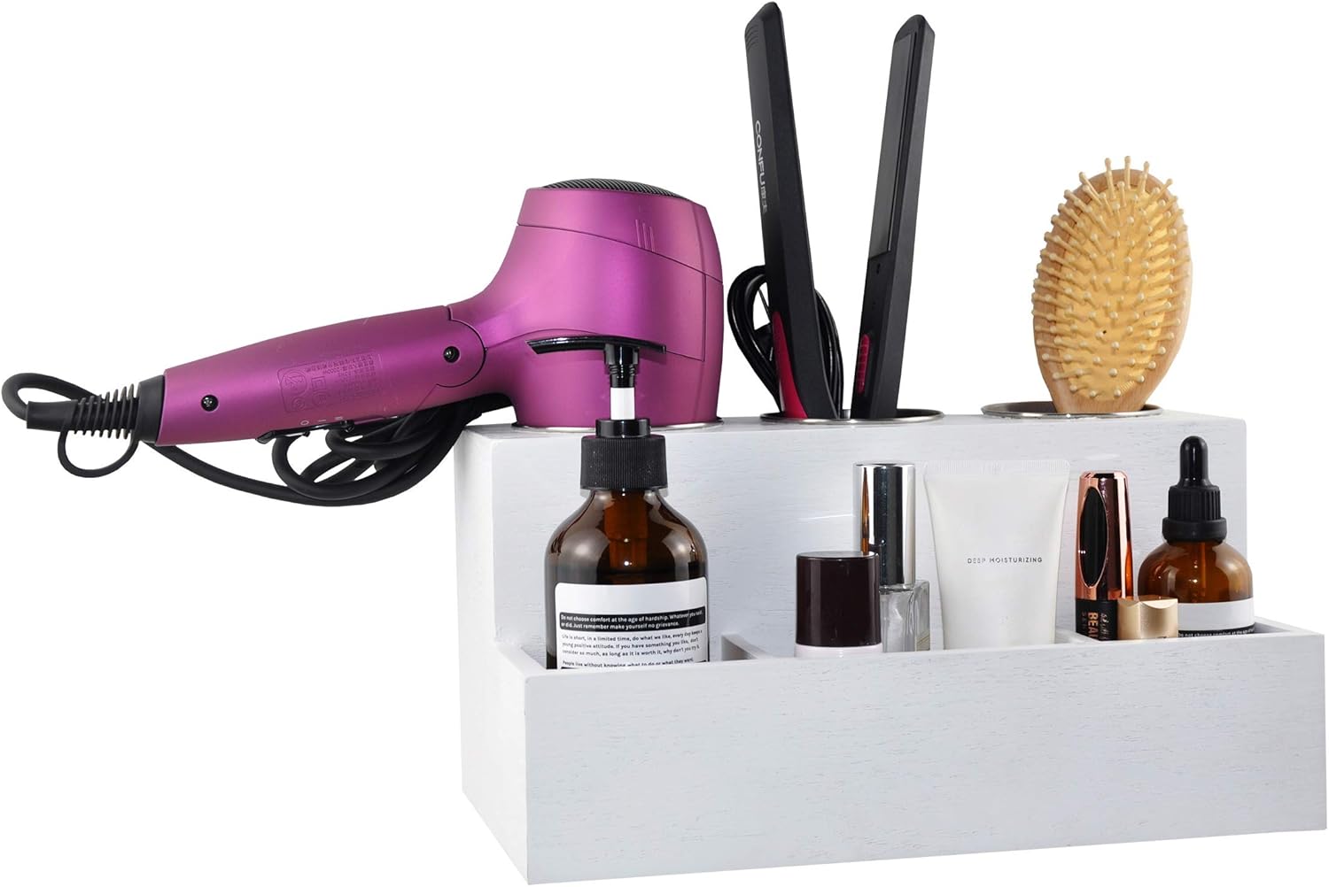 Organisateur d'outils pour cheveux : rangement multifonctionnel élégant pour salle de bain – Image 5