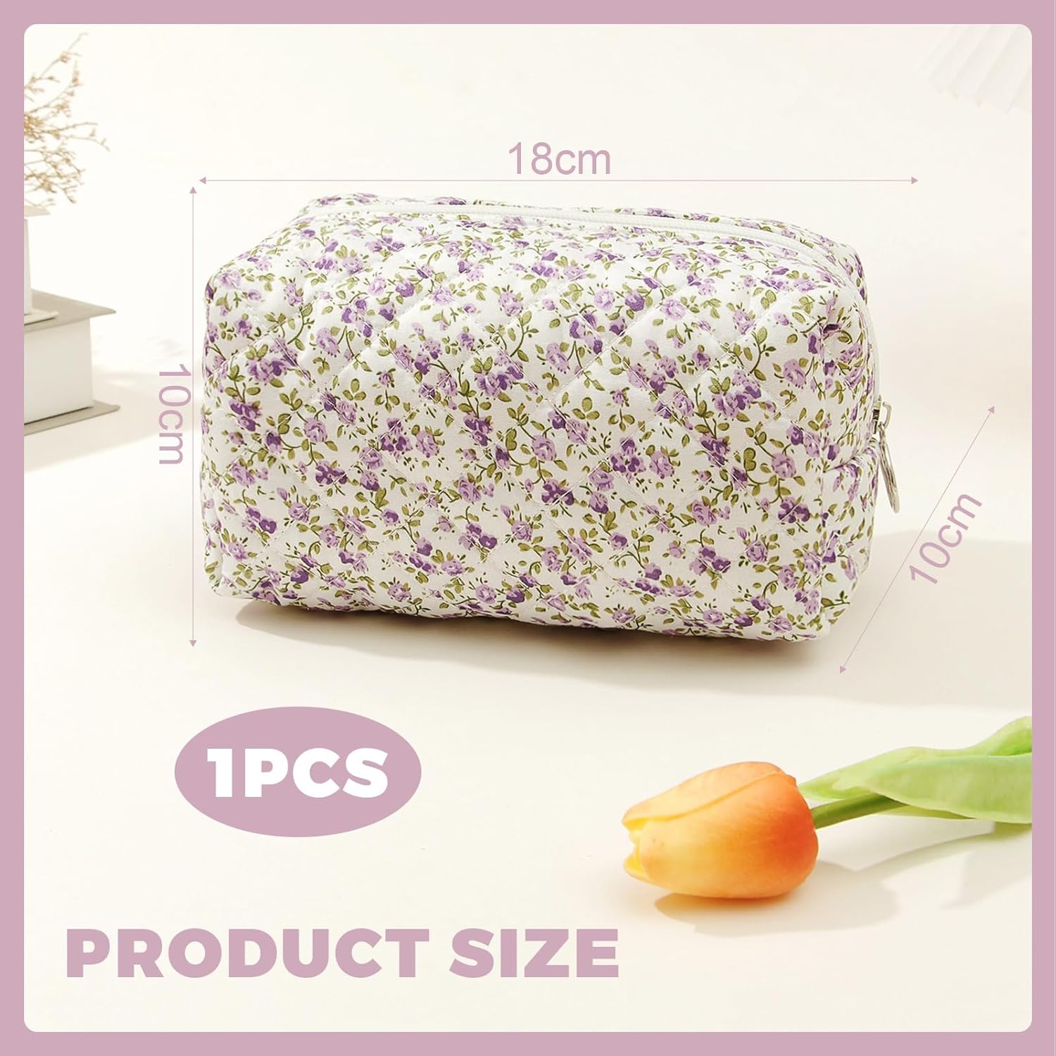 Trousse de maquillage matelassée : élégance et grande capacité pour les passionnées de beauté – Image 7
