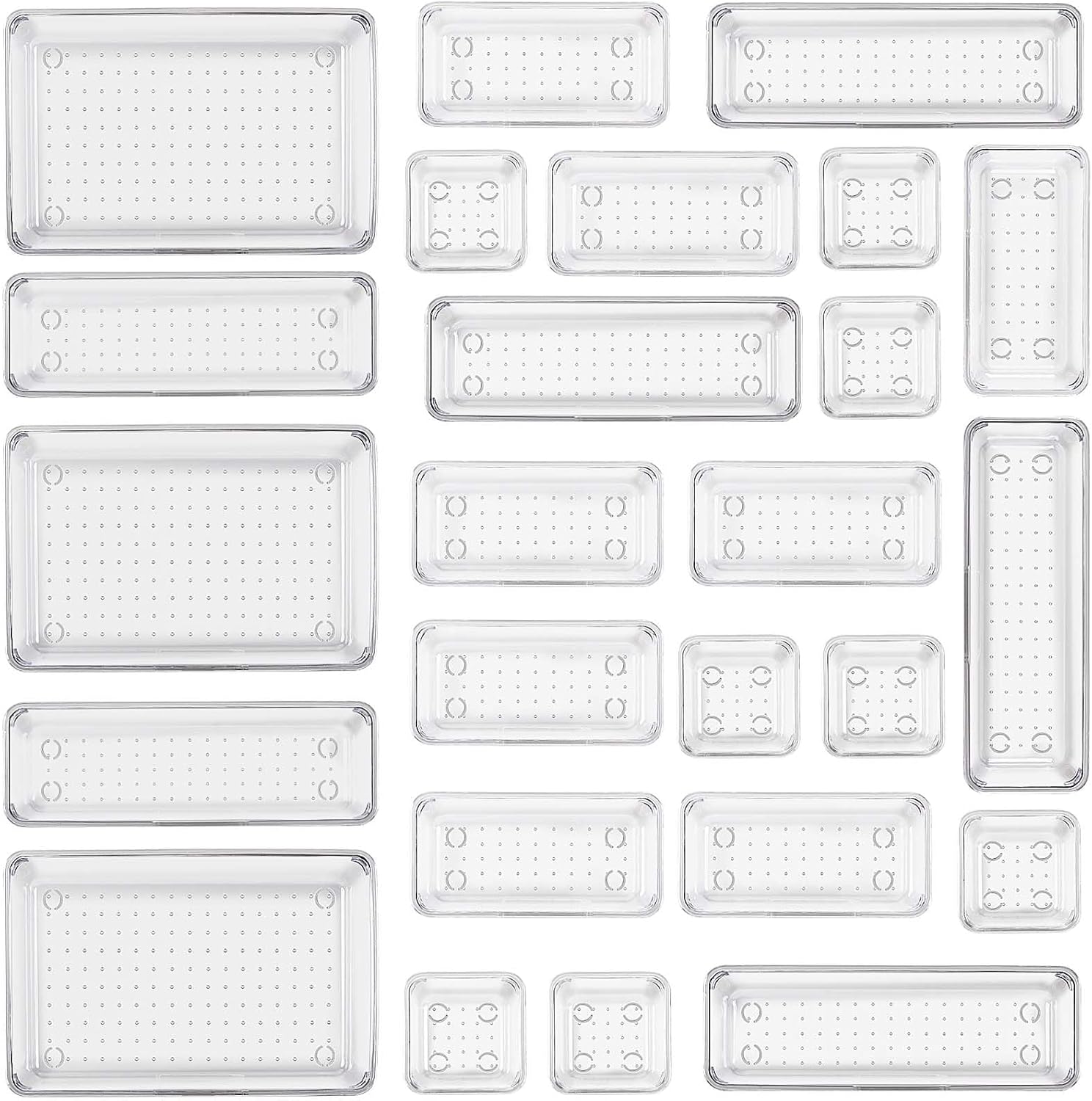 Organisateurs de Tiroirs Transparents : Rangement Pratique et Élégant