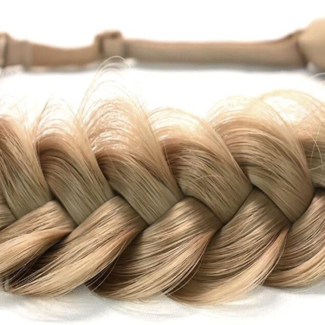 Extensions de cheveux tressés en serre-tête : l’accessoire de beauté classique pour mariée