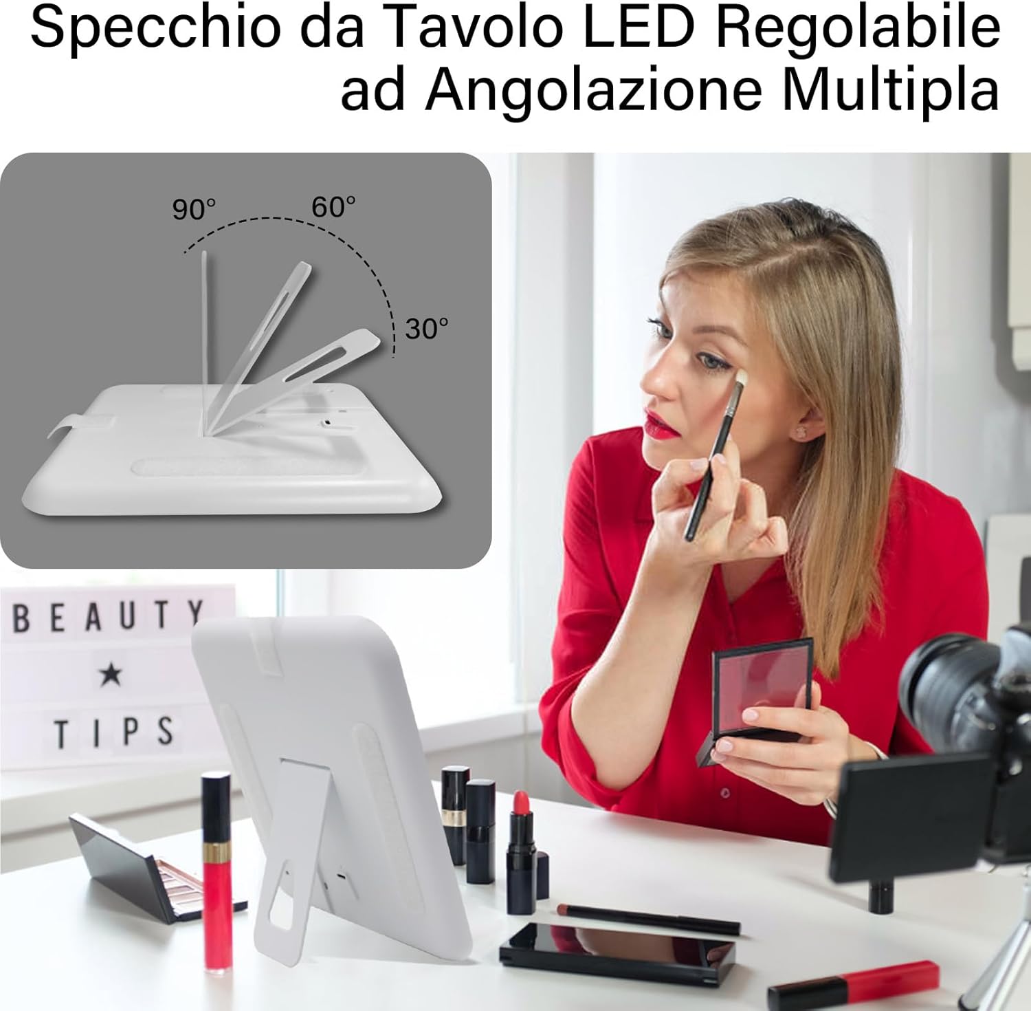 Trousse de maquillage professionnelle avec miroir LED : l'organisateur cosmétique idéal pour les femmes en déplacement – Image 5