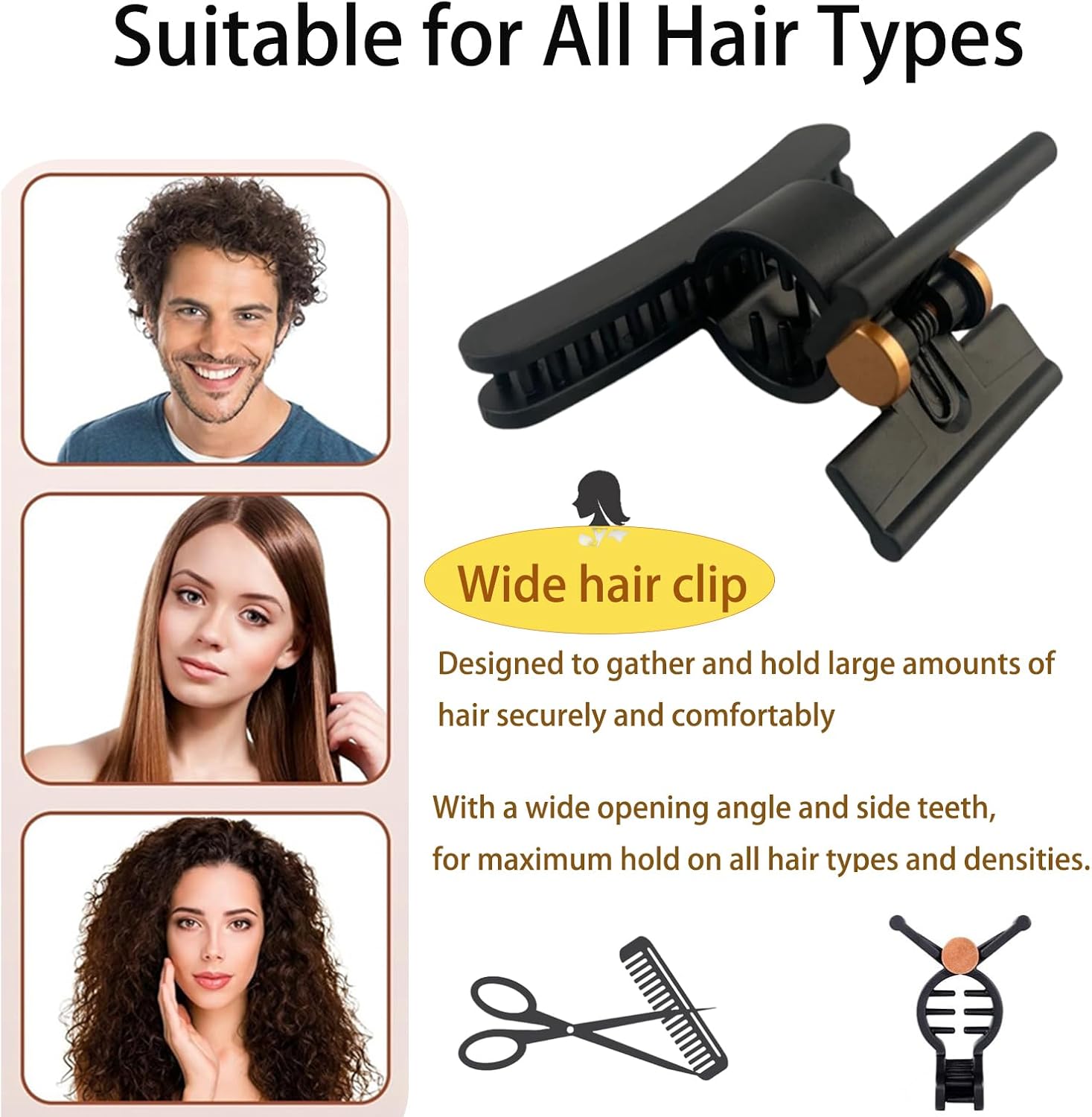 Pinces à cheveux dorées pour un coiffage parfait avec le Dyson Airwrap : le lot idéal de 4 pièces pour les passionnées de belles coiffures – Image 5