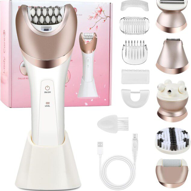 Rasoir électrique femme : tondeuse 6 en 1 pour une épilation intime sans douleur Découvrez la tondeuse bikini IPX7 étanche, rechargeable via USB, idéale pour le visage, les bras, les jambes et les aisselles
