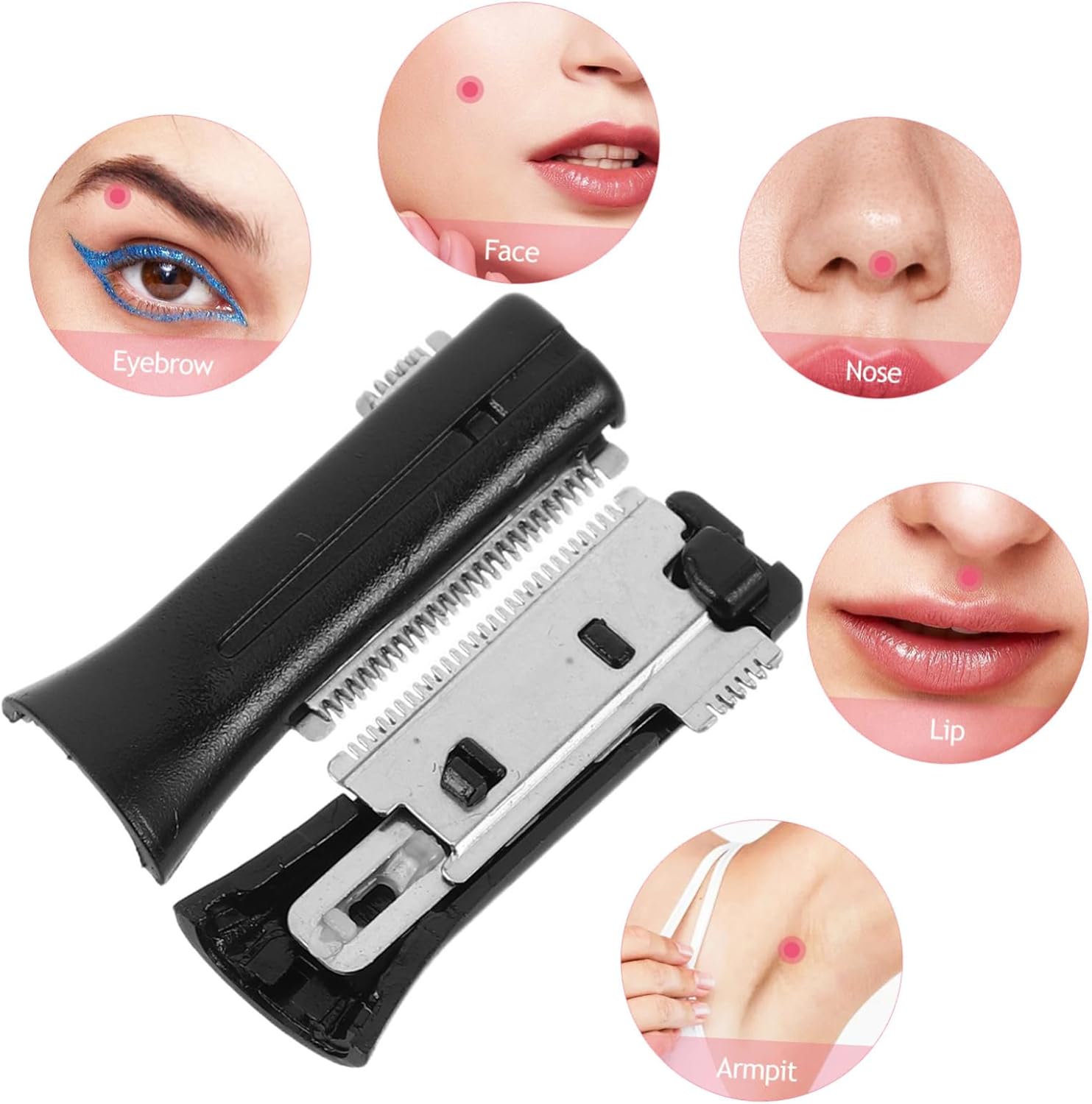 Lames de rechange pour tondeuse à sourcils : 10 pièces noires pour un rasage précis et rapide Idéales pour un entretien soigné et compatible avec de nombreux modèles – Image 3