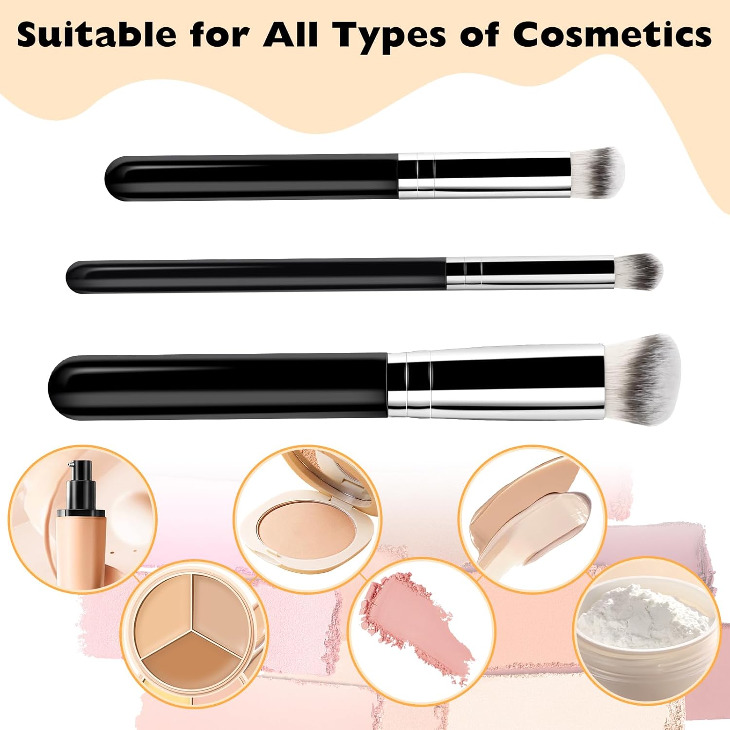 Pinceaux de maquillage professionnels pour un teint parfait : 3 pièces indispensables pour un fond de teint et un anticernes impeccables – Image 4