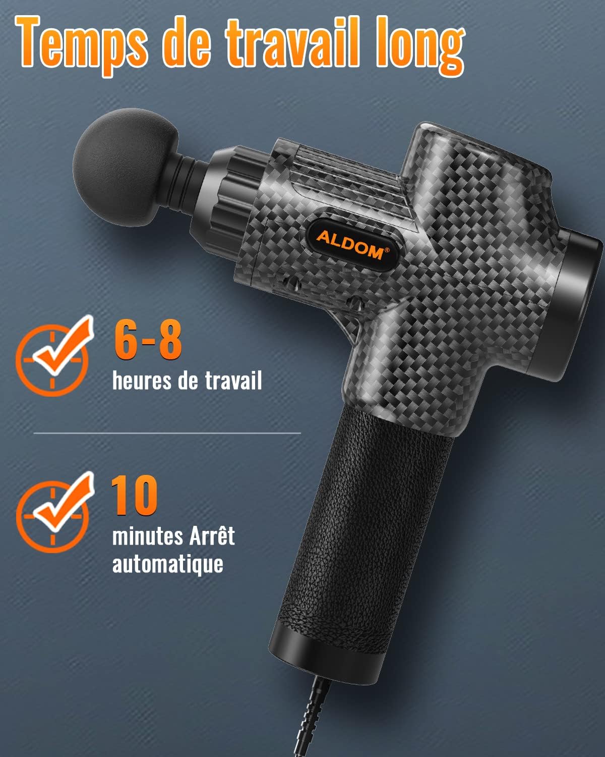 Pistolet de massage musculaire : soulagez douleurs et raideurs pour sportifs avec 30 niveaux réglables – Image 2