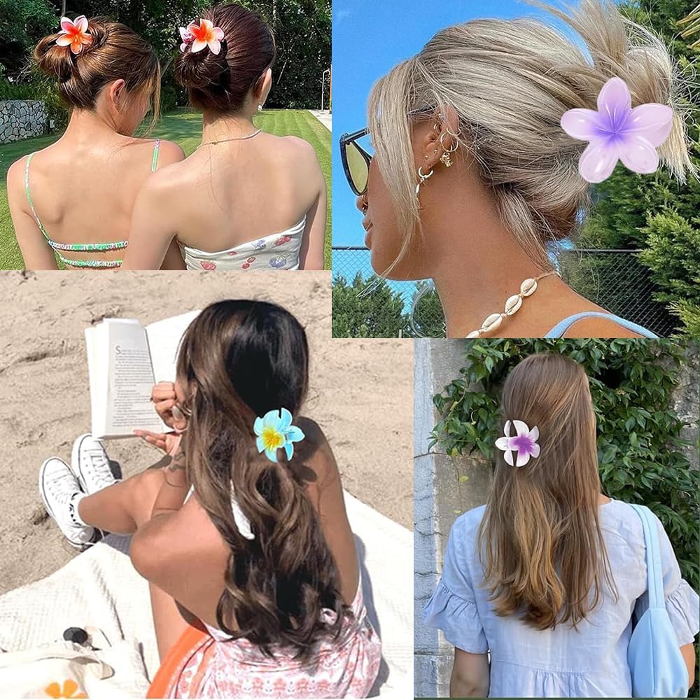 Pinces à cheveux en forme de fleur : le lot de 12 indispensables pour sublimer vos coiffures estivales – Image 7