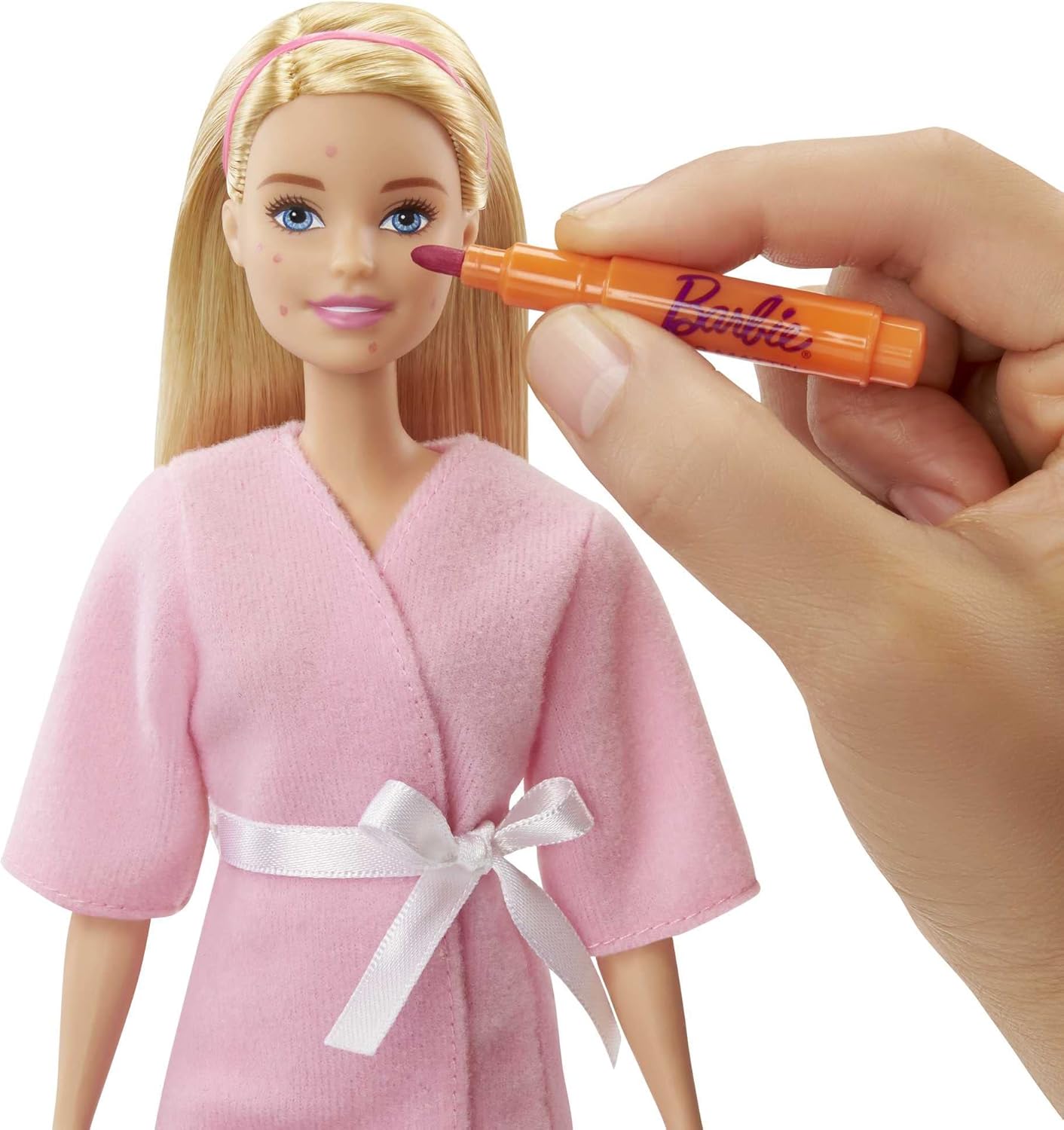 Barbie bien-être : coffret journée au spa pour enfants avec poupée blonde, salon de beauté et accessoires amusants – Image 5