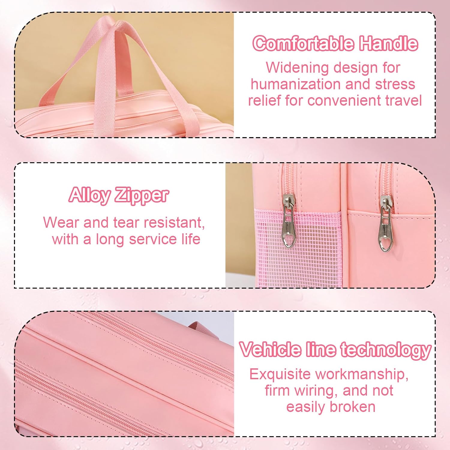 Trousse de toilette maquillage pour femme : le sac transparent idéal pour vos voyages – Image 3